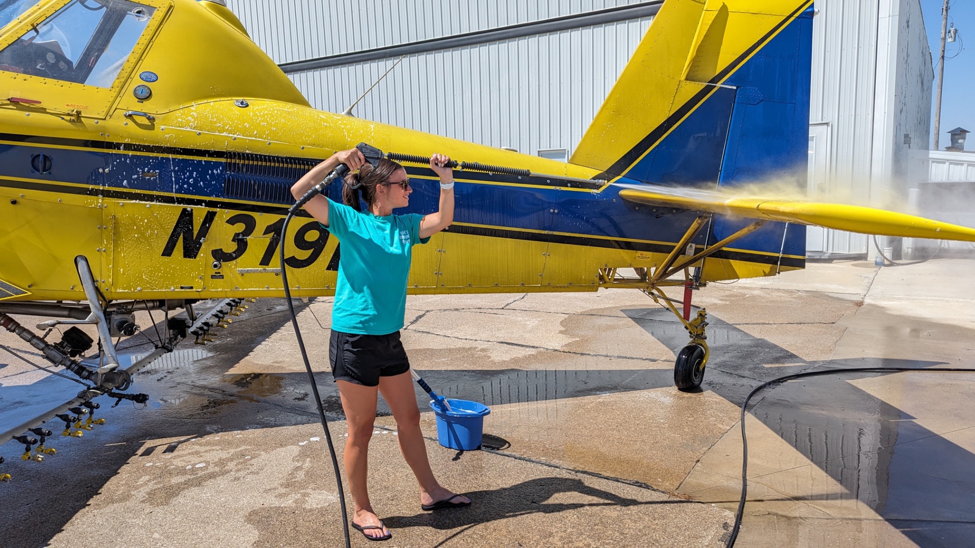 Cara Rudd at Washington Municipal Airport